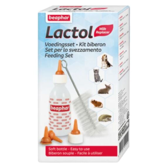 Kit d'alimentation Lactol biberon et tétines chien et chat - BEAPHAR