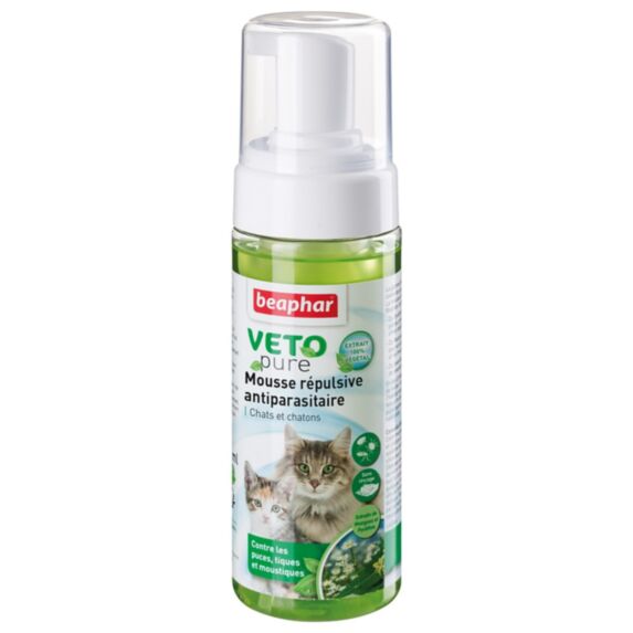 Mousse Vetopure naturel insectifuge chat 150 mL- BEAPHAR
