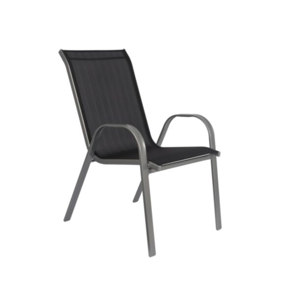 Chaise Cairo 54 x 71 x 91 cm noir - LIFETIME