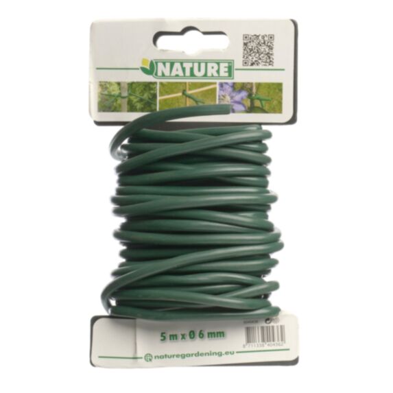 Lien métal gainé en mousse Ø6 mm x 5 m - NATURE