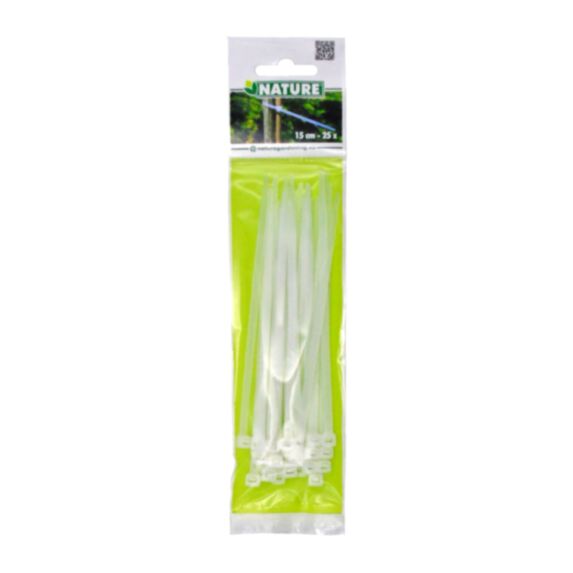 Collier de fixation 15 cm transparent x25 - NATURE