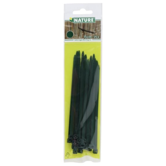 Collier de fixation 15 cm vert x25 - NATURE