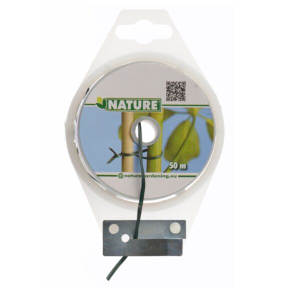 Lien plastique armé vert 50 m - NATURE