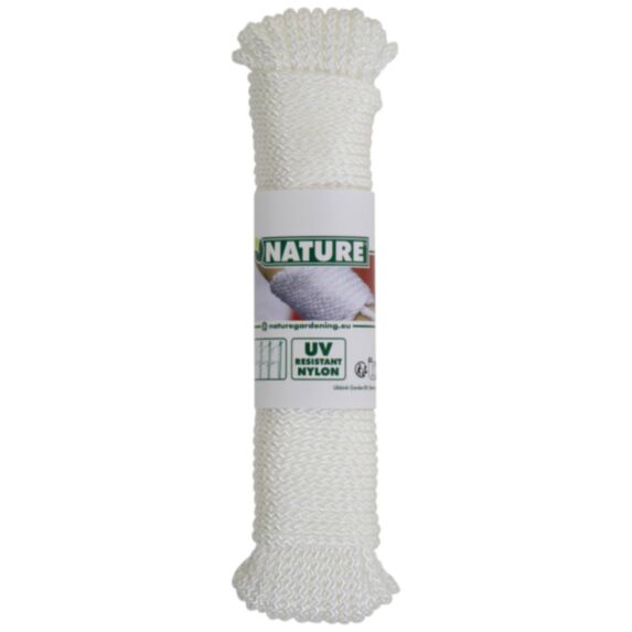 Corde en nylon coloris blanc 20 m - NATURE