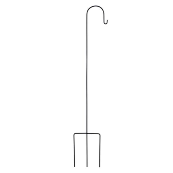 Support à piquer acier galvanisé plastifié H140cm anthracite - NATURE