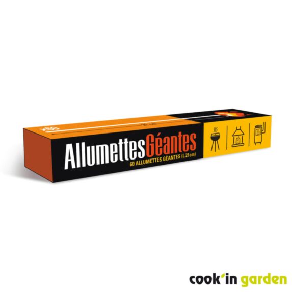 Boite de 60 Allumettes longues 28 cm - COOK'IN GARDEN