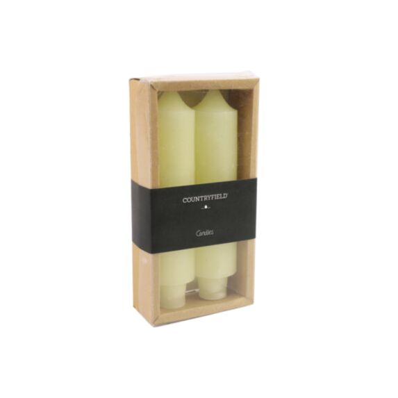 Bougie chandelle Vela Ø3,5xH.15,5cm crème - DECOSTARS