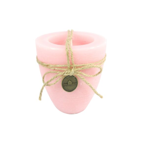 Bougie bol Tonnie H11cm rose - DECOSTARS