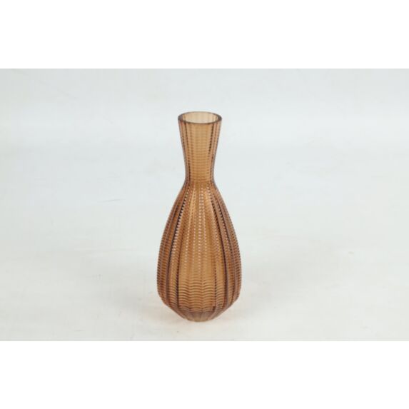 Vase en verre Annalisa S Ø10xH.25cm marron - DECOSTARS