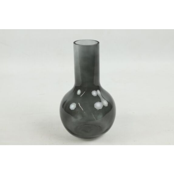 Vase en verre Patrizia S Ø18xH.30cm gris - DECOSTARS