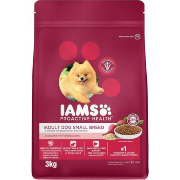 Croquettes pour chien adulte petites races Proactive Health 3 kg - IAMS