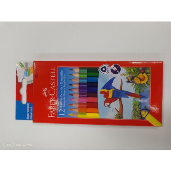 Set de 12 crayons de couleur triangulaires - FABER CASTELL