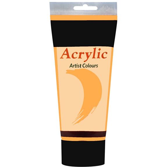 Peinture acrylique tube 200 mL fluo orange - FEVICRYL