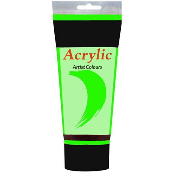 Peinture acrylique tube 200 mL fluo vert - FEVICRYL