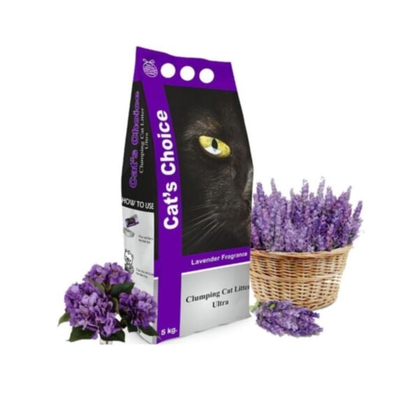 Litière Chat 5kg sac parfum lavande
