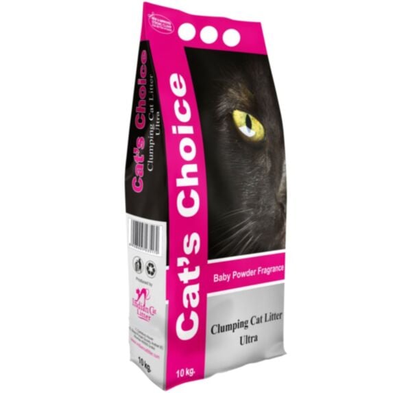 Litière Cat's Choice 10kg parfum poudre de bébé