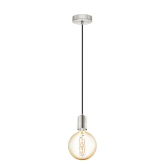 Suspension Yorth Ø10xH200cm Acier Nickel mat E27x1 60W - EGLO