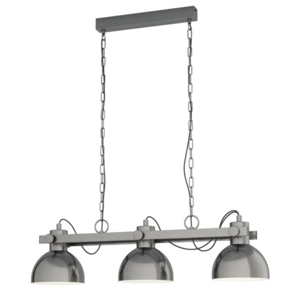 Suspension Lubenham nickel-antique crème 900 x 200 x 1100 mm E27 3 x 28W- EGLO