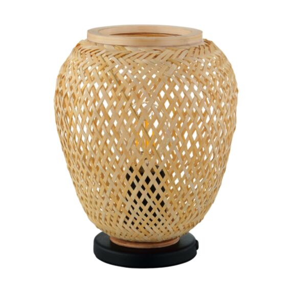 Lampe à poser Dembleby Ø20 x H25 cm E27 1x40W acier/bois - EGLO