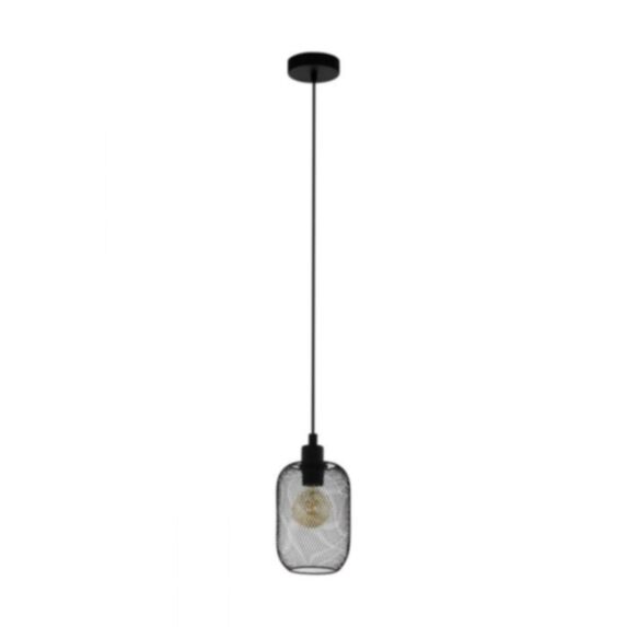 Suspension en acier avec fil Wrington E27 noir - EGLO