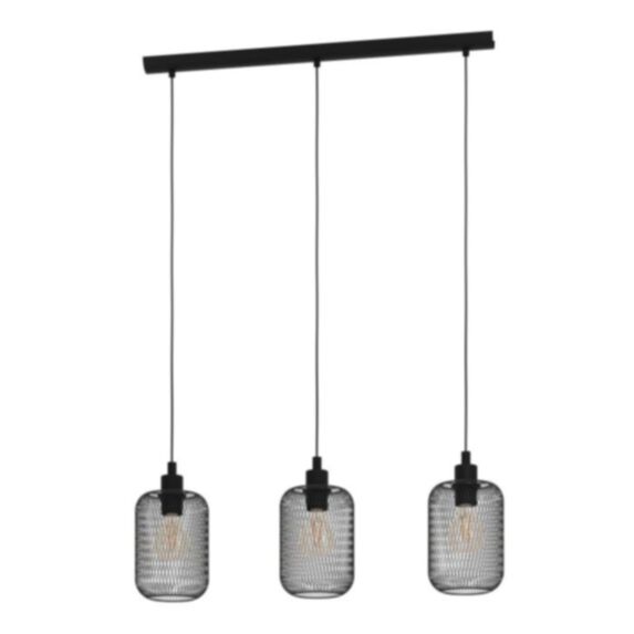 Suspension Acier Wrington E27x3 Noir - EGLO
