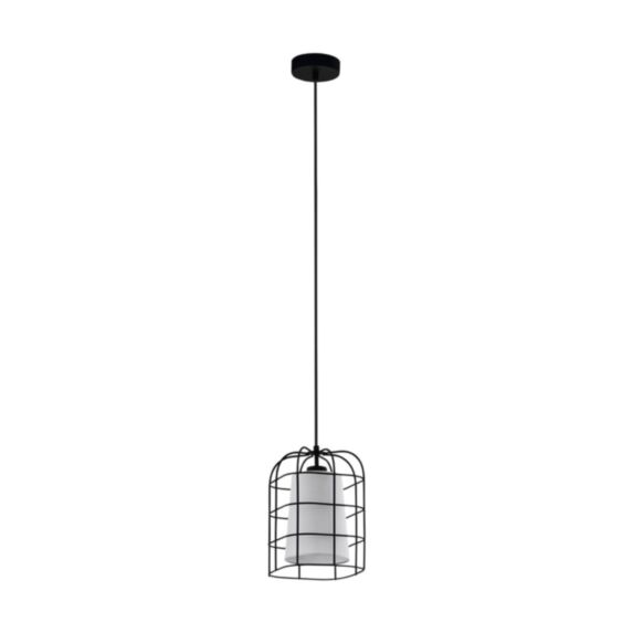 Suspension Bittams noir 190 x 190x1100 mm E27 1 x 28W - EGLO