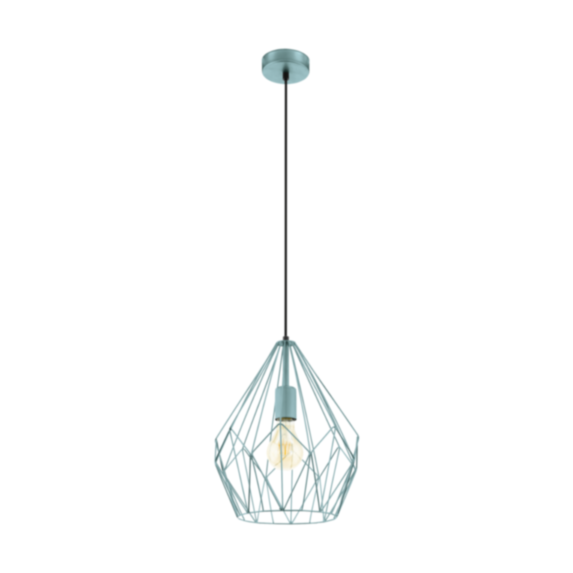 Suspension Carlton Ø31 x H110 cm acier menthe E27x1 60W A++E - EGLO