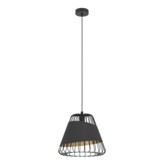 Suspension Austell  Ø36 cm E27 60W acier noir/doré - EGLO