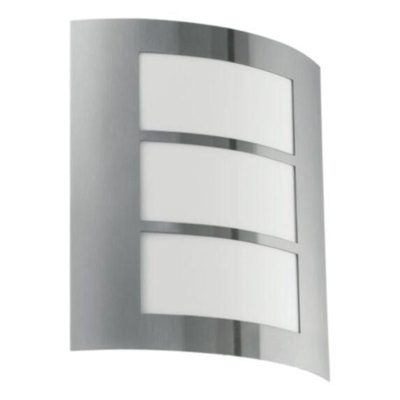 Applique murale extérieure City acier 23,5x9x26cm gris - EGLO