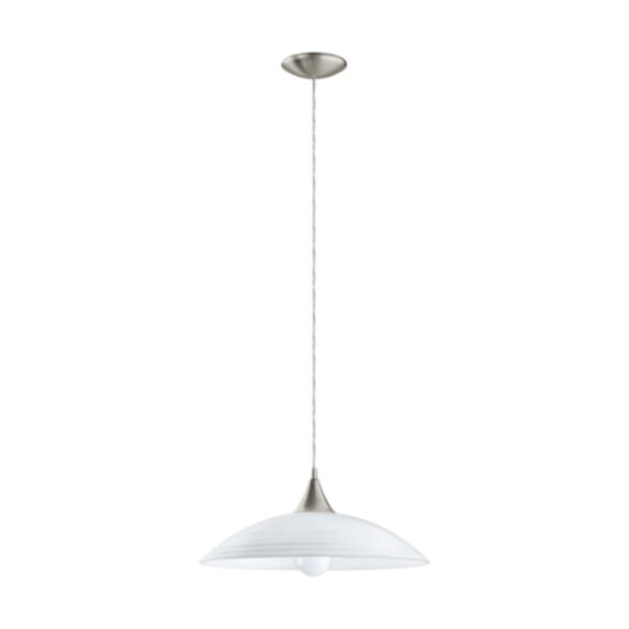 Suspension Lazolo Ø42 cm E27 40W verre blanc - EGLO