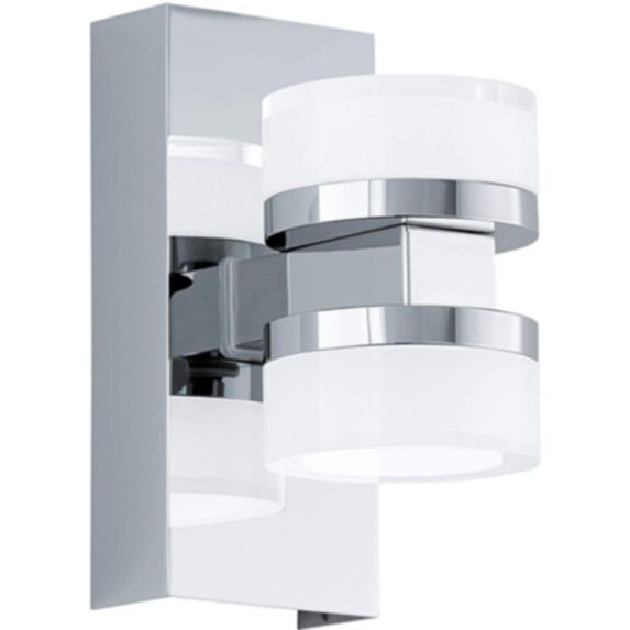 Luminaire réglette Romendo chrome 15,5x7cm blanc - EGLO