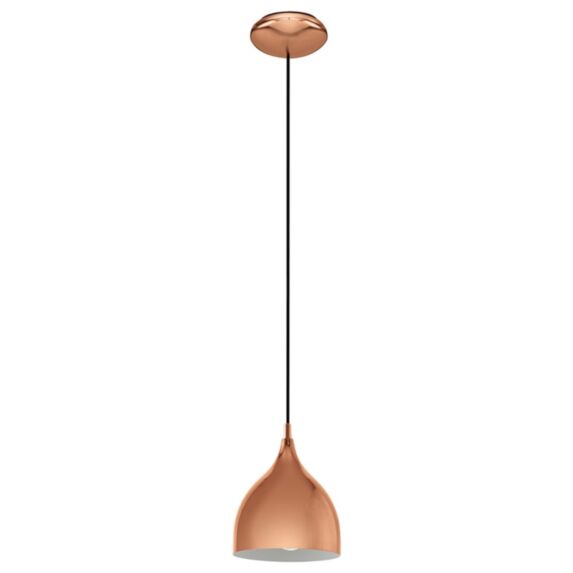 Suspension Coretto 2 acier copper E27 1 x 60W - EGLO