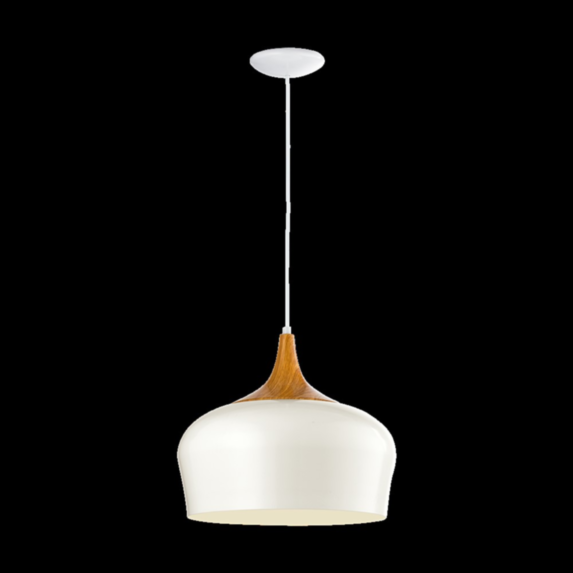 Suspension Obregon crème, chêne ø 350 mm E27 1 x 60W - EGLO