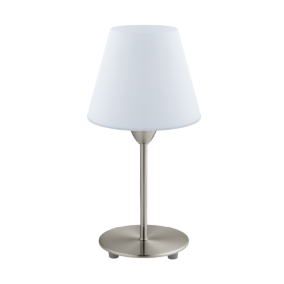 Lampe de table Damasco H 30 cm acier nickel E14 1 x 60W A++E - EGLO