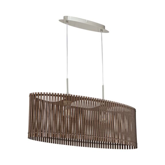 Suspension Sendero bois-marron 775mm x 250 mm E27x2 60W - EGLO