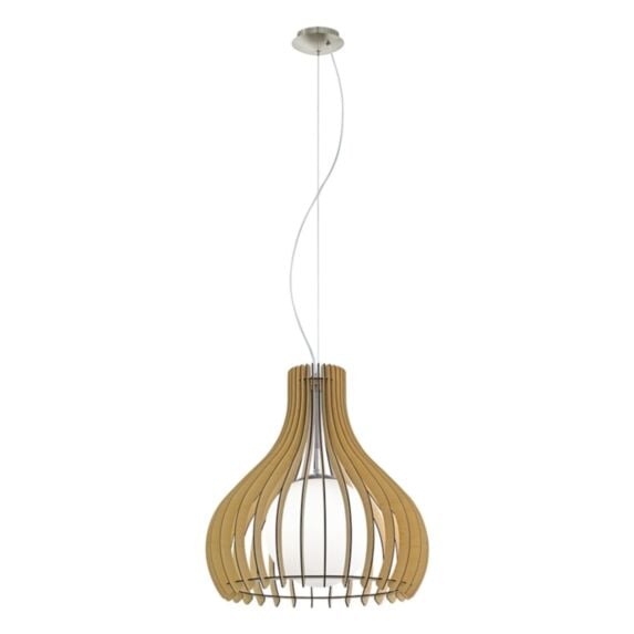Suspension Tindori érable ø 50 cm E27 1 x 60W - EGLO