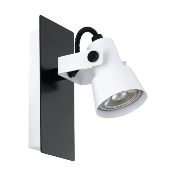 Spot design Trillo bicolore blanc et noir - EGLO