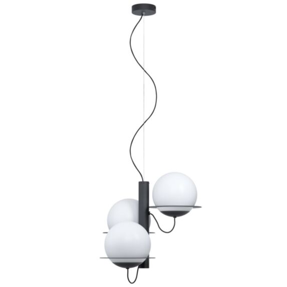 Suspension Sabalete acier noir/blanc 1100 x 465 mm 2IP0 E27x3 - EGLO