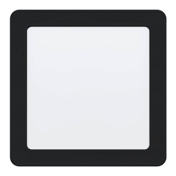 Led encastrable Fueva 5 carré noir 166 x 166 mm LED incl. 10.5W 4000k- EGLO