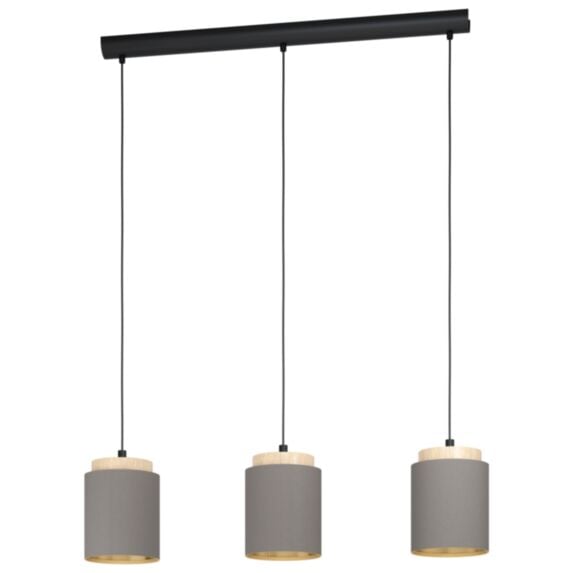 Suspension en acier Albariza E27x3 marron - EGLO