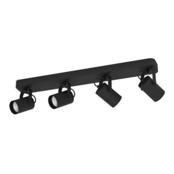 Spot SOREGOX4 acier 58x10x12cm noir 4 lampes - EGLO