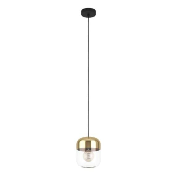 Suspension Maryvilla verre vaporisé 110x32,5cm noir - EGLO
