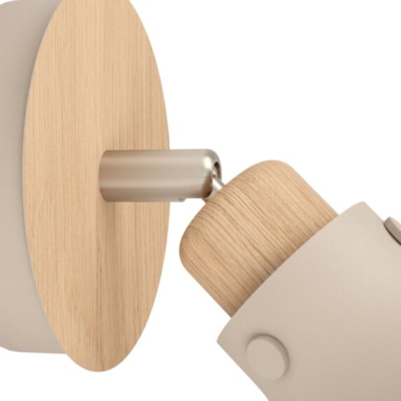 Spot simple Arrecife 14,5 x 23,5 cm E27 28W acier beige - EGLO