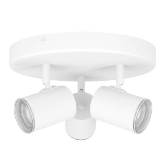 Plafonnier Consuma 3 spots acier blanc 25x13cm - EGLO