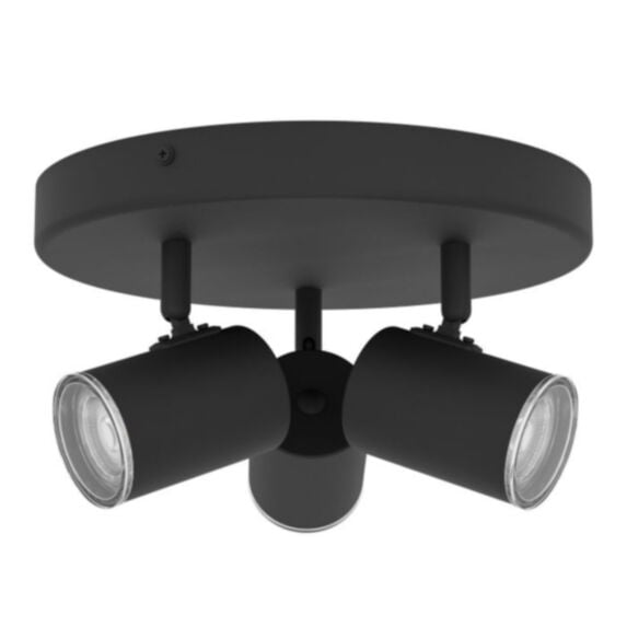Plafonnier CONSUMA1 acier noir 25x13cm 3 lampes - EGLO