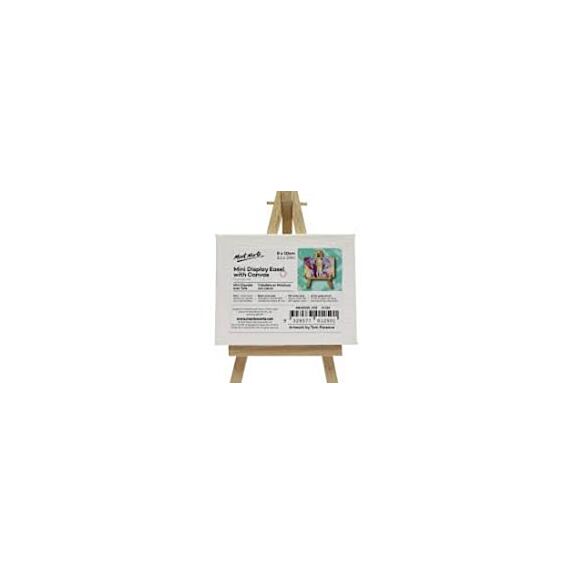 Mini canva avec chevalet bois 8x10cm - HOBBYWORLD