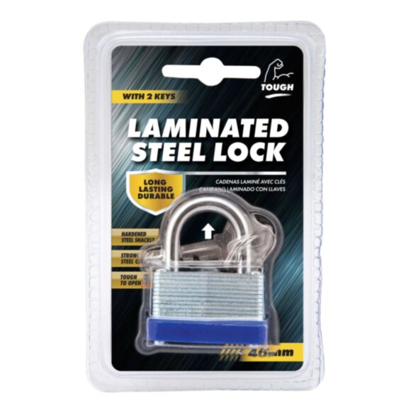 Cadenas acier laminé 40 mm avec 2 clés - UBL