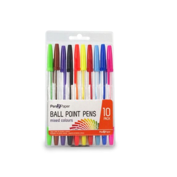 Lot de 10 stylos couleurs - UBL