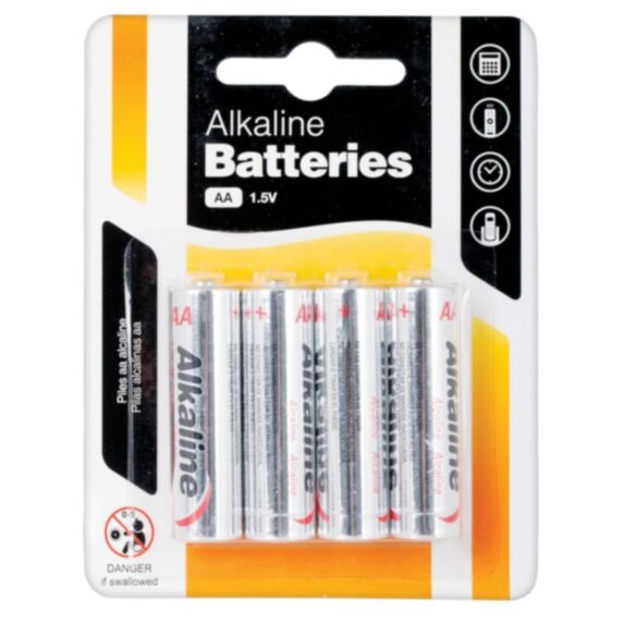 Pack de 4 piles alcalines AA - UNCLE BILLS