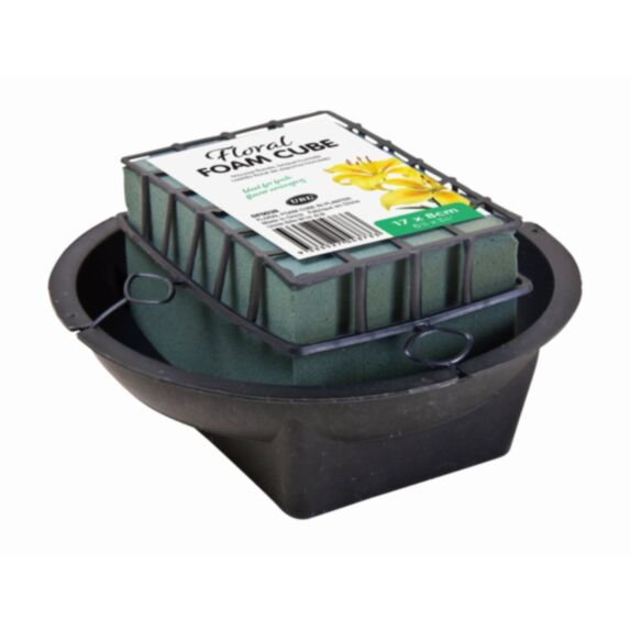 Cube de mousse florale plastique 17x17x7,5cm vert - UNCLE BILLS